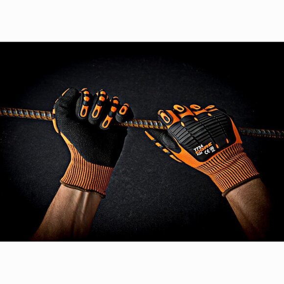 Cordova Hi-Vis Impact Gloves with Nitrile Coated Palm NWT - Picture 3 of 5